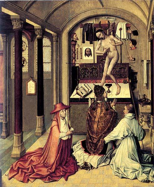 Robert Campin mass of Saint Gregory oil painting image